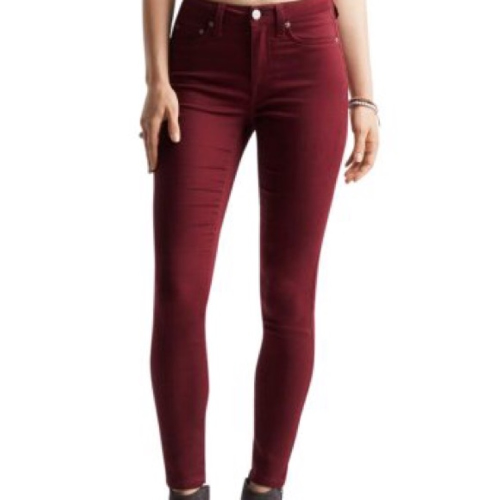 Aeropostale Burgundy, High Waisted Jeggings
